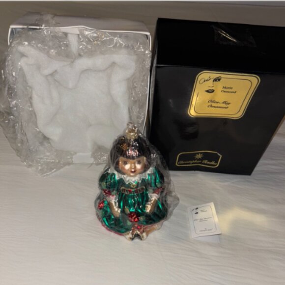 Christopher Radko Marie Osmond OLIVE MAY Doll Blown Glass Ornament NEW w/box - Picture 1 of 15
